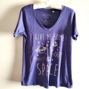 Junior's Space Blue Graphic Tee Size XL